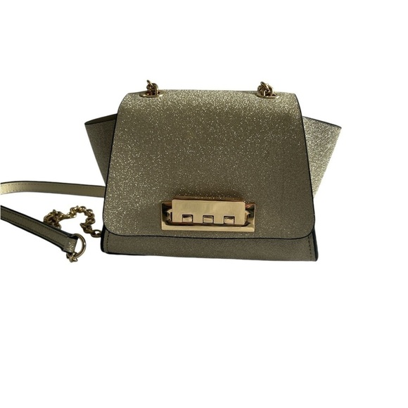 ZAC ZAC POSEN EARTHA MINI
GLITTERED CHAIN CROSSBODY BAG IN Gold - Picture 1 of 7